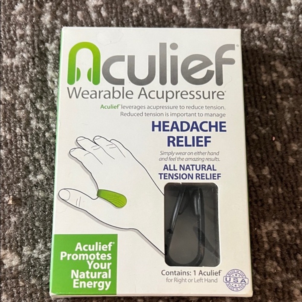 NEW Aculief Wearable Acupressure - Headache Relief